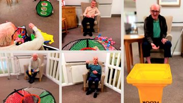 Residents at Highgate care home try more TikTok games